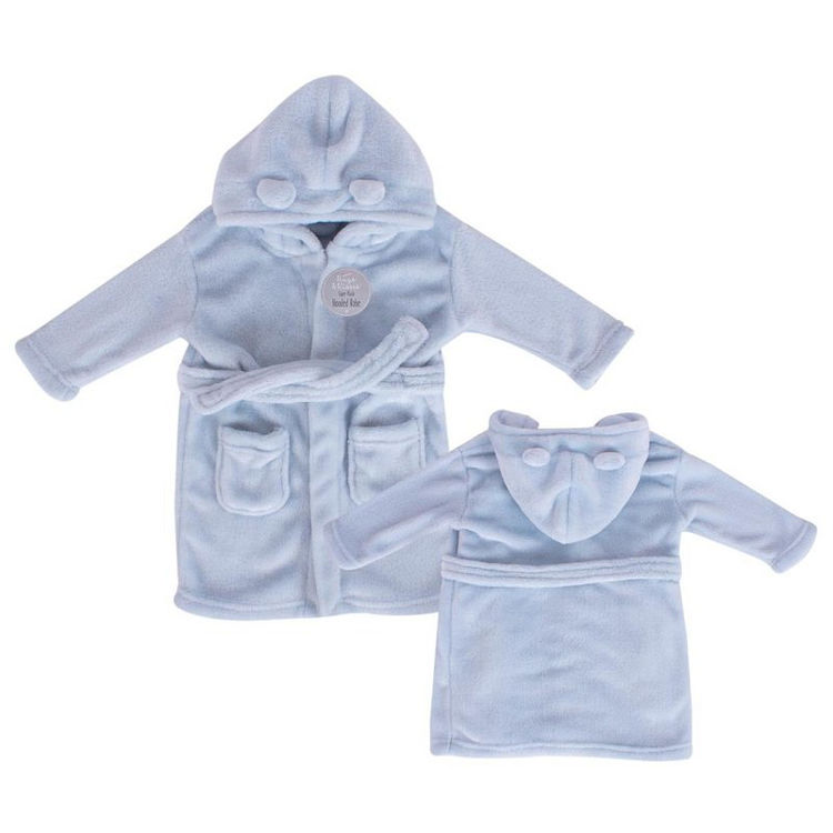 Picture of FS964: BLUE BABY DRESSING GOWN (6M UP TO 3 YEARS)
